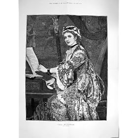 Piano Harp Print Musician 1877 �̏ё���̔���������