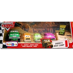 MATTEL Disney-PIXAR "CARS"  "SARGE'S BOOTCAMP" �}�e���@�f�B�Y�j�[�E�s�N�T�[�u �J�[�Y�v�@�u�T�[�W�̃u�[�g�L�����v�v�@5��Z�b�g�@US�g�C�U��X����I�I