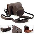i-Beans Leather Case For OLYMPUS E-PL1 / E-PL1s Camera(Brown) PU���U�[���ʃP�[�Xwith�X�g���b�v(For E-PL1 / E-PL1s / E-PL2)�@�u���E��(�S2�F�j DSLR Leather(434-2)