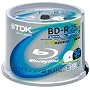 TDK �^��p�u���[���C�f�B�X�N BD-R 25GB 1-4�{�� �z���C�g���C�h�v�����^�u�� 50���X�s���h�� BRV25PWB50PK