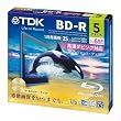 TDK �^��p�u���[���C�f�B�X�N BD-R 25GB 1-6�{�� �S�[���h�f�B�X�N 5���p�b�N 5mm�X�����P�[�X BRV25C5A