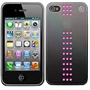 Bling My Thing iPhone 4S/4 METALLIC MIRROR Stripe Fuchsia
