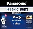 Panasonic �u���[���C�f�B�X�N �^��p4�{�� 25GB(�P�w �ǋL�^) 20���p�b�N LM-BR25LH20N
