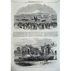 1867 Life Boats Penzance Wreck Steam Metis Woolwich Art