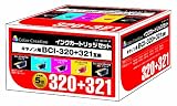 �J���[�N���G�[�V���� CANON BCI-321�E320PGBK 5�p�b�N NIC-320+321-5P