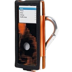 Belkin PVC Holster for nano w/Carabiner (Black w/Orange) F8Z131-KO