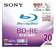SONY ���{�� �r�f�I�pBD-RE �����^ �Ж�1�w25GB 2�{�� �v�����^�u�� 20��P 20BNE1VBPS2