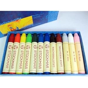 【クリックで詳細表示】シュトックマー 蜜ろうクレヨン スティック12色 紙箱 61001