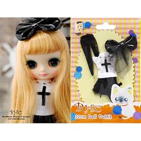 ��MIDDIE BLYTHE �~�f�B�u���C�X�ɂ҂����聚�A�E�g�t�B�b�g MD008 �~�f�B ���u�E�A���h�E�s�[�X �h���X�Z�b�g/Doll Outfits Middie Love & Peace Dress Set