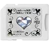 ELECOM �f�U�C��microSD�J�[�h �A�_�v�^�L 2GB Loverish plus (Heart) �u���b�N MF-MHSD02GBK