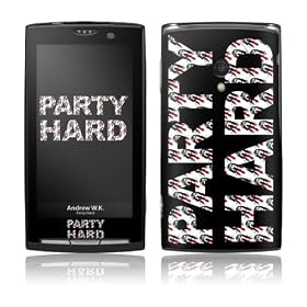 Music Skins Sony Ericsson Xperia �p�t�B����  Andrew WK - Party Hard  Sony Ericsson Xperia   MSXPERIA0219