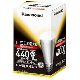 Panasonic LED�d��(E17�E�S����440lm�E�d��40W�`�����E����d��6.4W�E�d���F�����jLDA6LHE17 LDA6LHE17