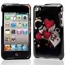 Plastic Case For iPod Touch 4 　プラスチックケース　二つパーツタイプ　 (505-9)　液晶保護フィルム　USB充電ケーブル付　（全17タイプ）