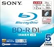 SONY ���{�� �r�f�I�pBD-R �ǋL�^ �Ж�2�w50GB 2�{�� �v�����^�u�� 5��P 5BNR2VBPS2