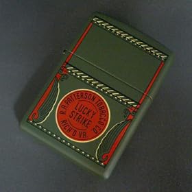 zippo LUCKEY STRIKE GRN�}�b�g RICH'D VR.