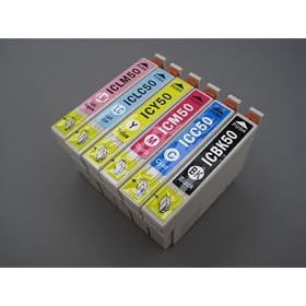 �G�v�\�� IC6CL50 6�F�Z�b�g �y�݊��C���N�J�[�g���b�W�z�yIC�`�b�v�L�zEPSON IC50-6CL-SET�y�C���N�z