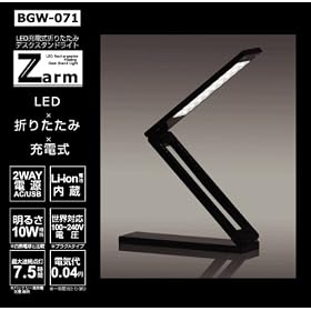 LED�[�d���܂肽���݃f�X�N�X�^���h���C�g Z arm BGW-071