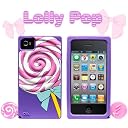 Case-mate iPhone 4/4S用 ソフトケース クリーチャーズ ロリポップ バイオレット CM019529
