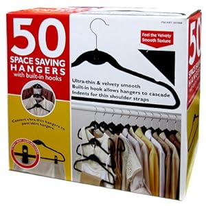 【クリックでお店のこの商品のページへ】ノンスリップ ベロアハンガー 50本セット