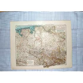 ANTIQUE MAP c1790-c1900 HANNOVER OLDENBURG BREMEN