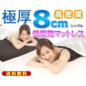 �ᔽ���}�b�g���X �V���O�� 8cm�� �������� �A�C�{���[