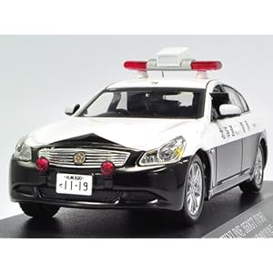 【クリックでお店のこの商品のページへ】RAIS 1/43 NISSAN SKYLINE 350GT V36 PATROL CAR 2008 北海道警察交通部交通機動隊車両