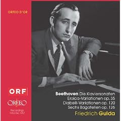 �t���[�h���q�E�O���_ / �x�[�g�[���F��:�s�A�m�E�\�i�^�S�W (Beethoven : 32 Piano Sonatas, Eroica-Variations, Diabelli-Variations, 6 Bagatels / Friedrich Gulda (1953,1954&1957)) (9CD Box)