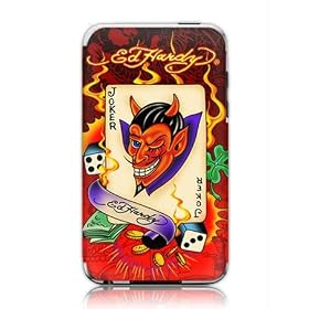 Music Skins iPod Touch 8GB (��2����) / 32GB 64GB (��3����) �p�t�B����  Ed Hardy - Joker  iPod Touch 8GB (��2����) / 32GB 64GB (��3����)   MSFSIPT20157