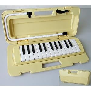 【クリックで詳細表示】YAMAHA / PIANICA P-25F ヤマハ ピアニカ P25F ケース付き(中空二重ブローケース 卓奏用パイプ付)