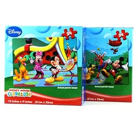 �~�b�L�[�N���u�n�E�X�@�����e�B�L�����[�@�W�O�\�[�p�Y���@�Q��ރZ�b�g Mickey Club House Lenticular Jigsaw Puzzle Two Kinds