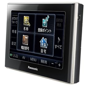 Panasonic �|�[�^�u��SD�J�[�i�r�X�e�[�V���� �u���b�N 5v�^ CN-SP300L-K