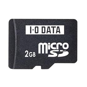 I-O DATA microSD�J�[�h 2GB miniSD&SD�A�_�v�^�[�t SDMC-2G/A