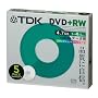 TDK �f�[�^�pDVD+RW 1-4�{�� �C���N�W�F�b�g�v�����^�Ή��i�z���C�g�j 5���p�b�N D+RW47PB5S