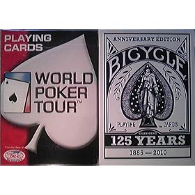 BICYCLE(�o�C�X�N��) 125���N�L�O ������ �� / BEE(�r�[) WORLD POKER TOUR(WPT) �� �g�����v 2�f�b�N�o�����[�R���{