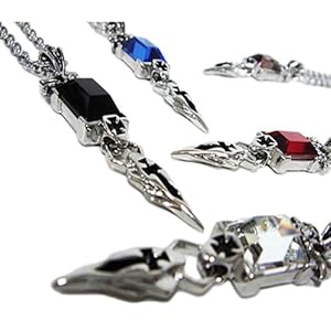 【クリックで詳細表示】クリアーストーン＆クロスネックレス ペンダント