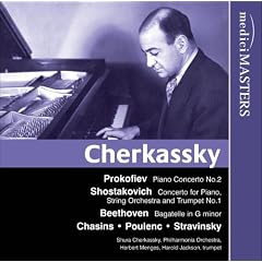 Cherkassky plays Prokofiev, Shostakovich, Chasins, Puolenc, Stravinsky & Beethoven