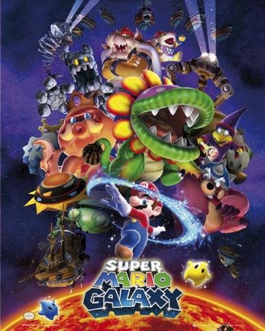  Posters: Nintendo Mini Poster - Super Mario Galaxy (50 x 40 cm)