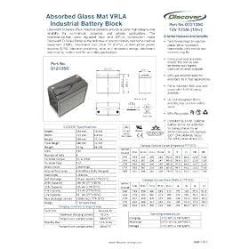 �f�B�X�J�o�[�@Discover�@�V�[���hAGM�f�B�[�v�T�C�N���o�b�e���[ D121350�@12V134Ah