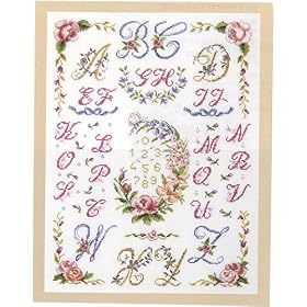 DMC �h���イ�L�b�g�wFloral Wreath and Festoons ABC�xBK-884