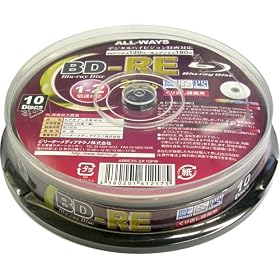 ALL-WAYS Blu-ray25GB�J��Ԃ��^��p�m�[�}���v�����^�u��1-2�{���X�s���h���P�[�X 10������ ABRE25-2X10PW