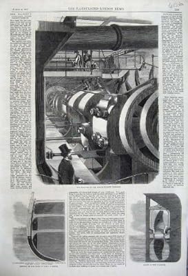  1861 のエンジンの蒸気のフリゲート艦の戦士はねじ船を曲げます