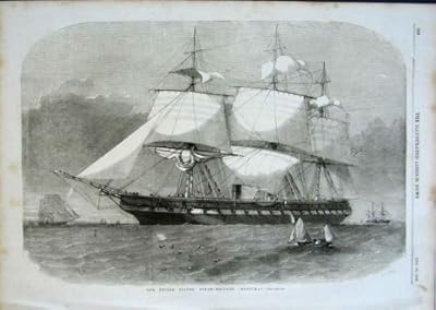  米国によってはフリゲート艦 Merrimac が 1856 隻の船蒸気を発します