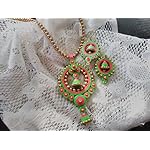 Green Paper Traditional Jewellery Set
