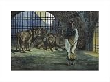  Daniel in the Lions Den by James Tissot,20 in. x 14.9 in.