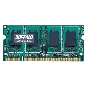 BUFFALO D2/N800-S1G���� �@�l����(����)6�N�ۏ� PC2-6400 DDR2 S.O.DIMM 1GB MV-D2/N800-S1G