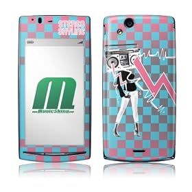 MusicSkins  Xperia arc �p�t���ی�t�B����  Stereo Skyline - Boom Box Lady  Xperia arc  MSXPARC130