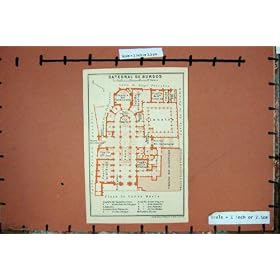 �X�y�C�� 1908 �̌v�� Catedral De �u���S�X Claustro Coro �̒n�}��`���ĉ�����