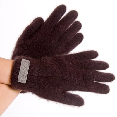 possumdown 手袋(レザー銘柄入り)Raisin-L