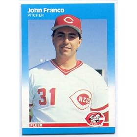 �y�僊�[�O�J�[�h�z John Franco - 1987 Fleer #202