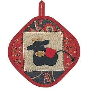 【クリックでお店のこの商品のページへ】オリムパス製絲 干支 うしのミニタペストリーPA-308